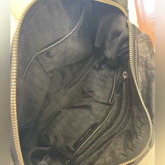 Michael Kors Black Leather Satchel EUC - Picture 7 of 14